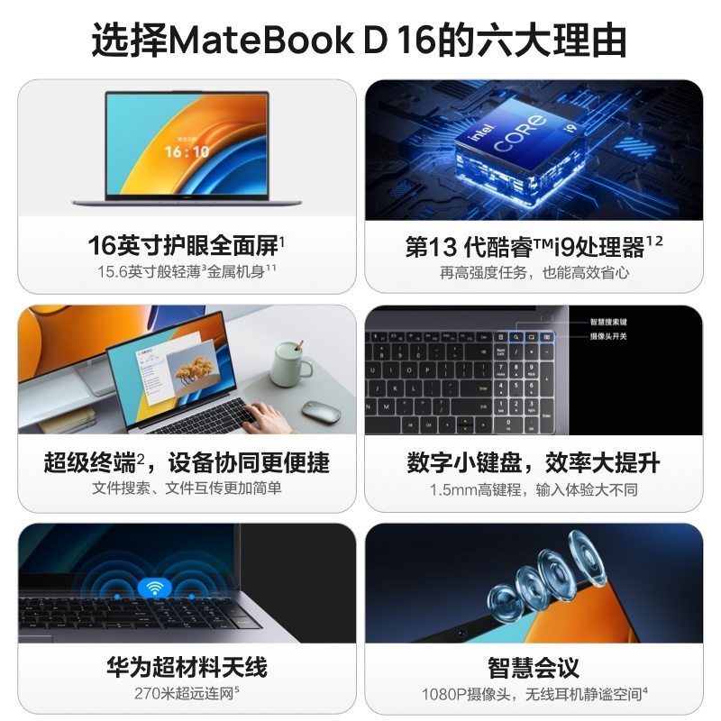 华为 HUAWEI MateBook D 16